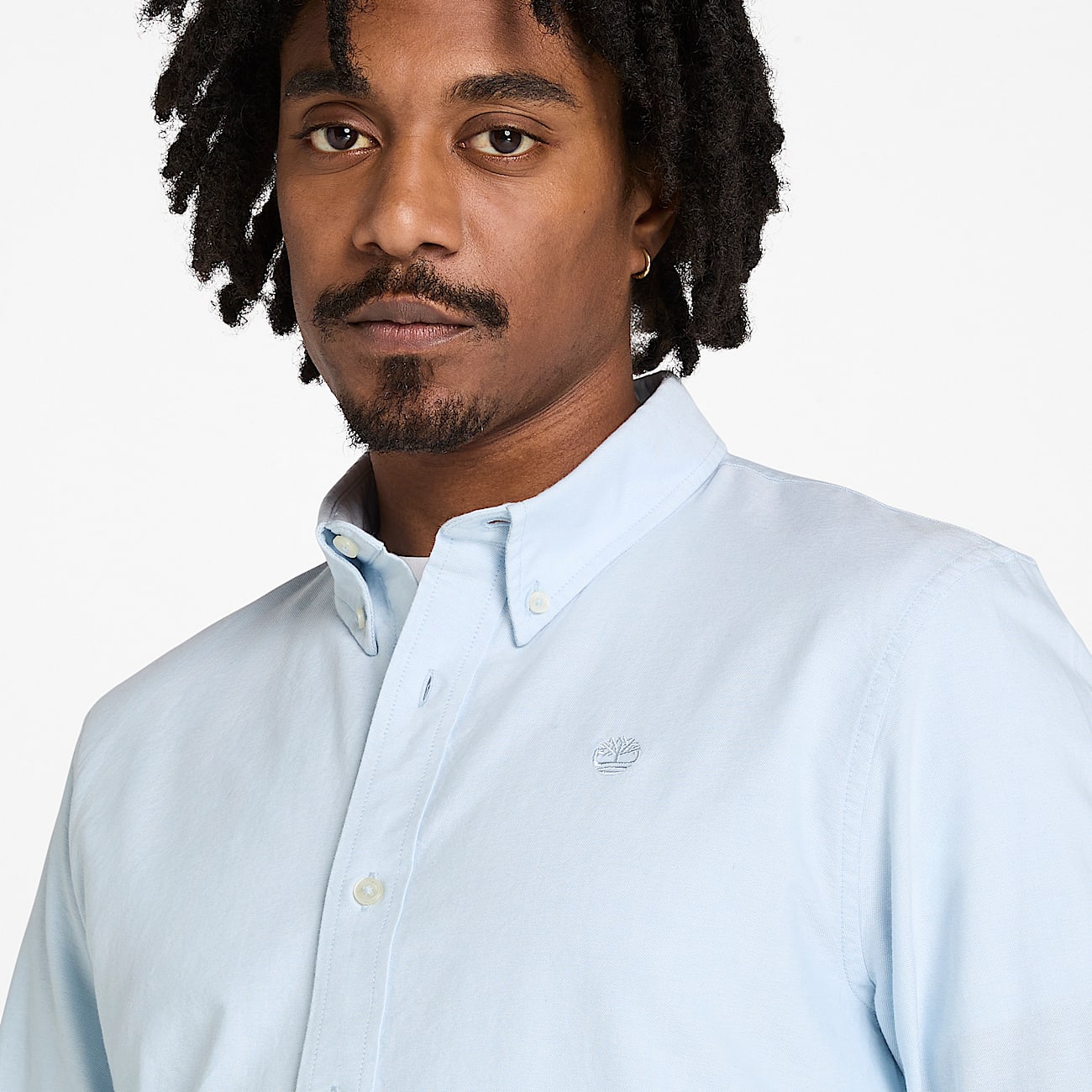 Camicia Oxford da Uomo in blu chiaro - 3