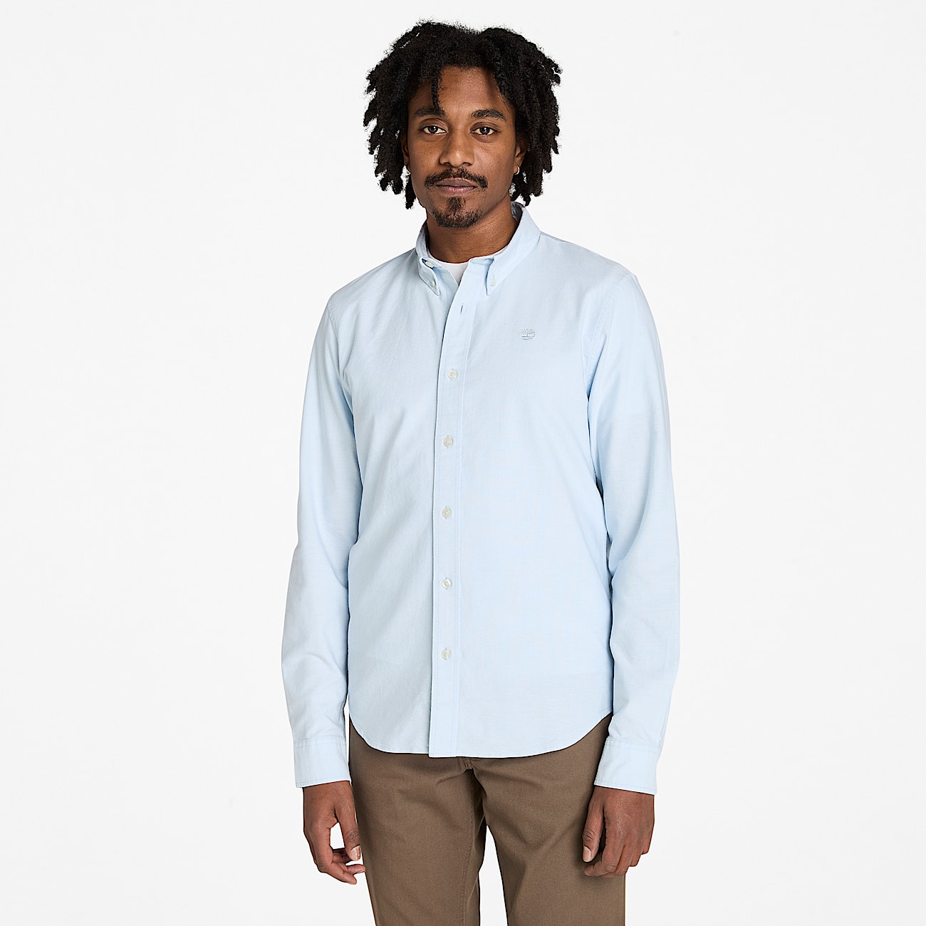 Camicia Oxford da Uomo in blu chiaro - 1
