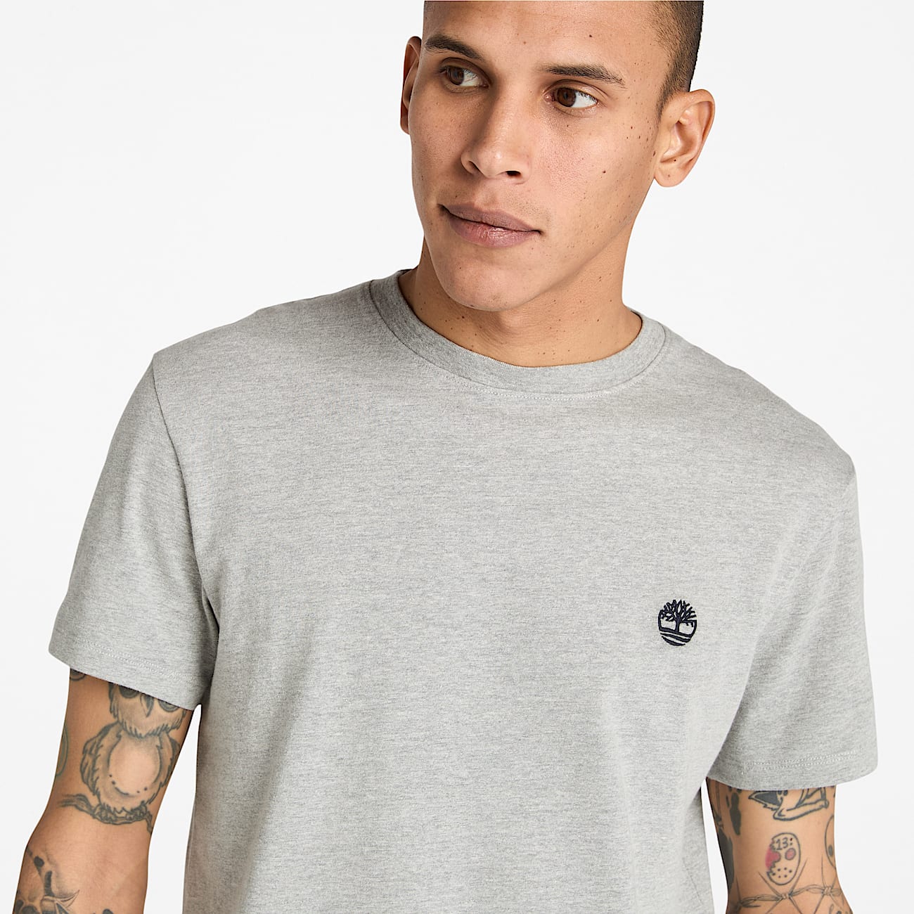 T-shirt à manches courtes Dunstan River pour homme en Gris Foncé - 3