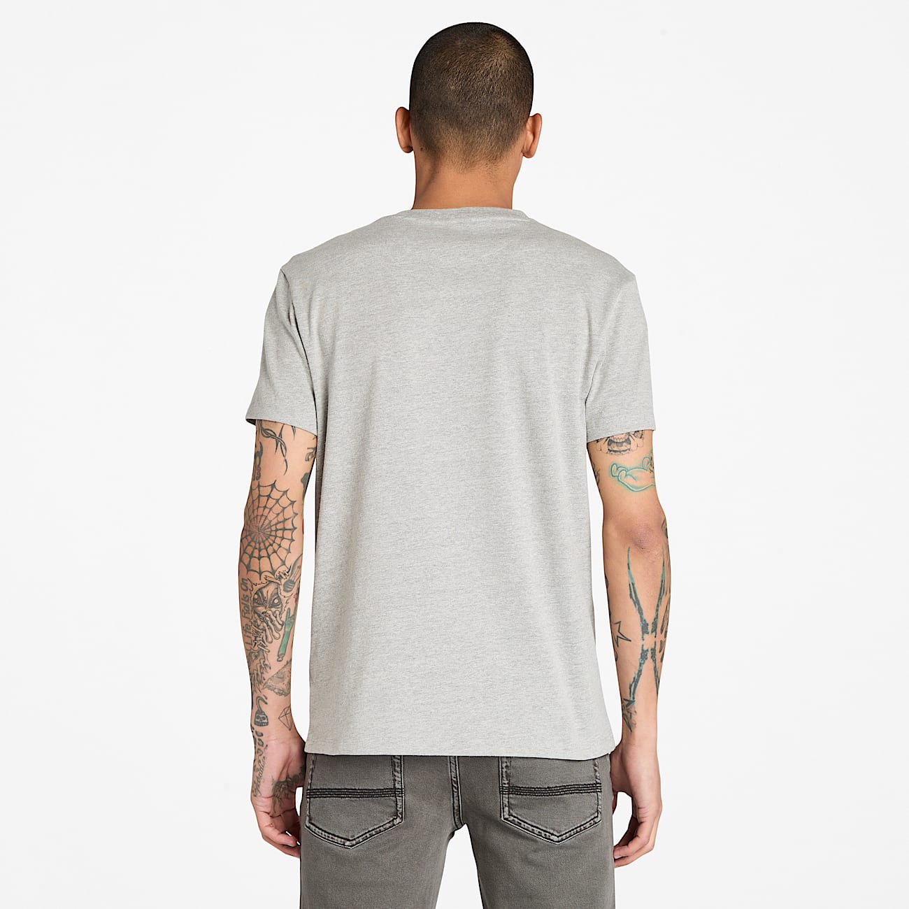 T-shirt à manches courtes Dunstan River pour homme en Gris Foncé - 4