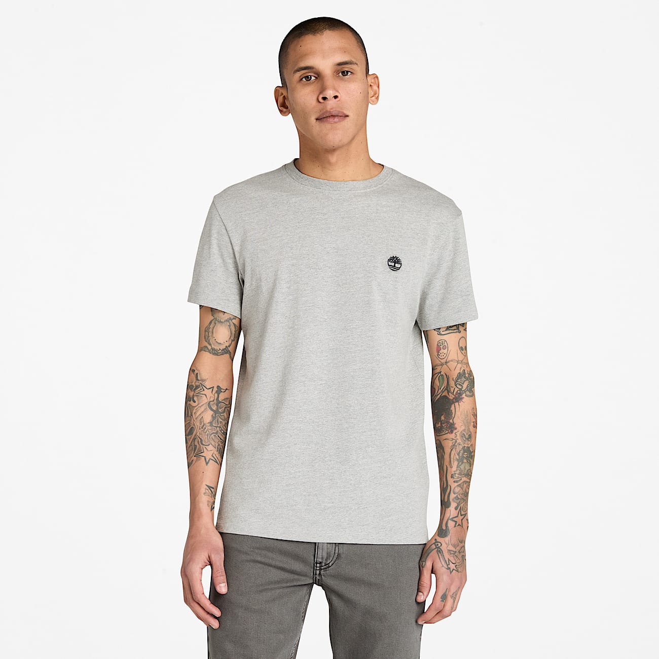 T-shirt à manches courtes Dunstan River pour homme en Gris Foncé - 1