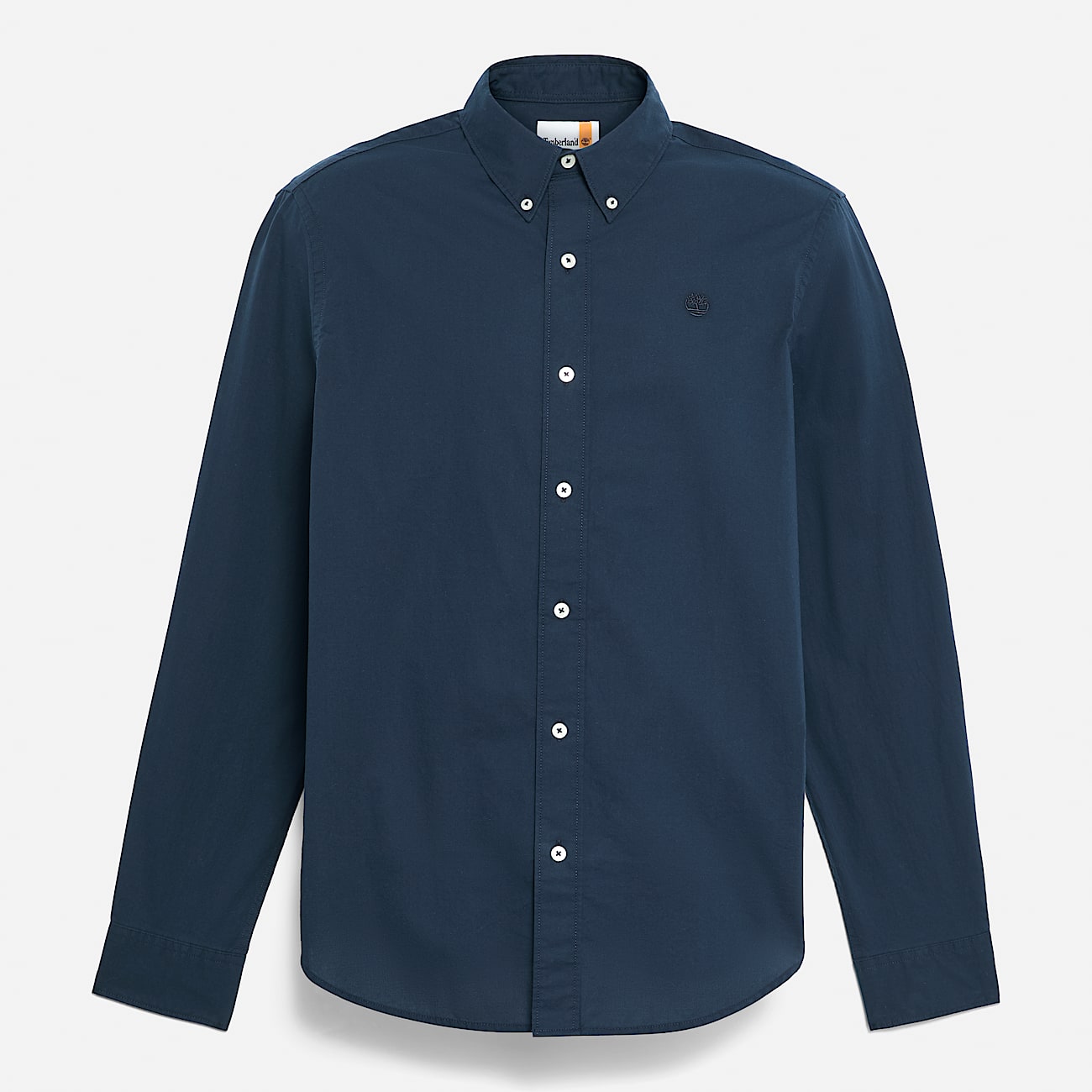 Camicia a Maniche Lunghe in Popeline Elasticizzato da Uomo in blu scuro - 5
