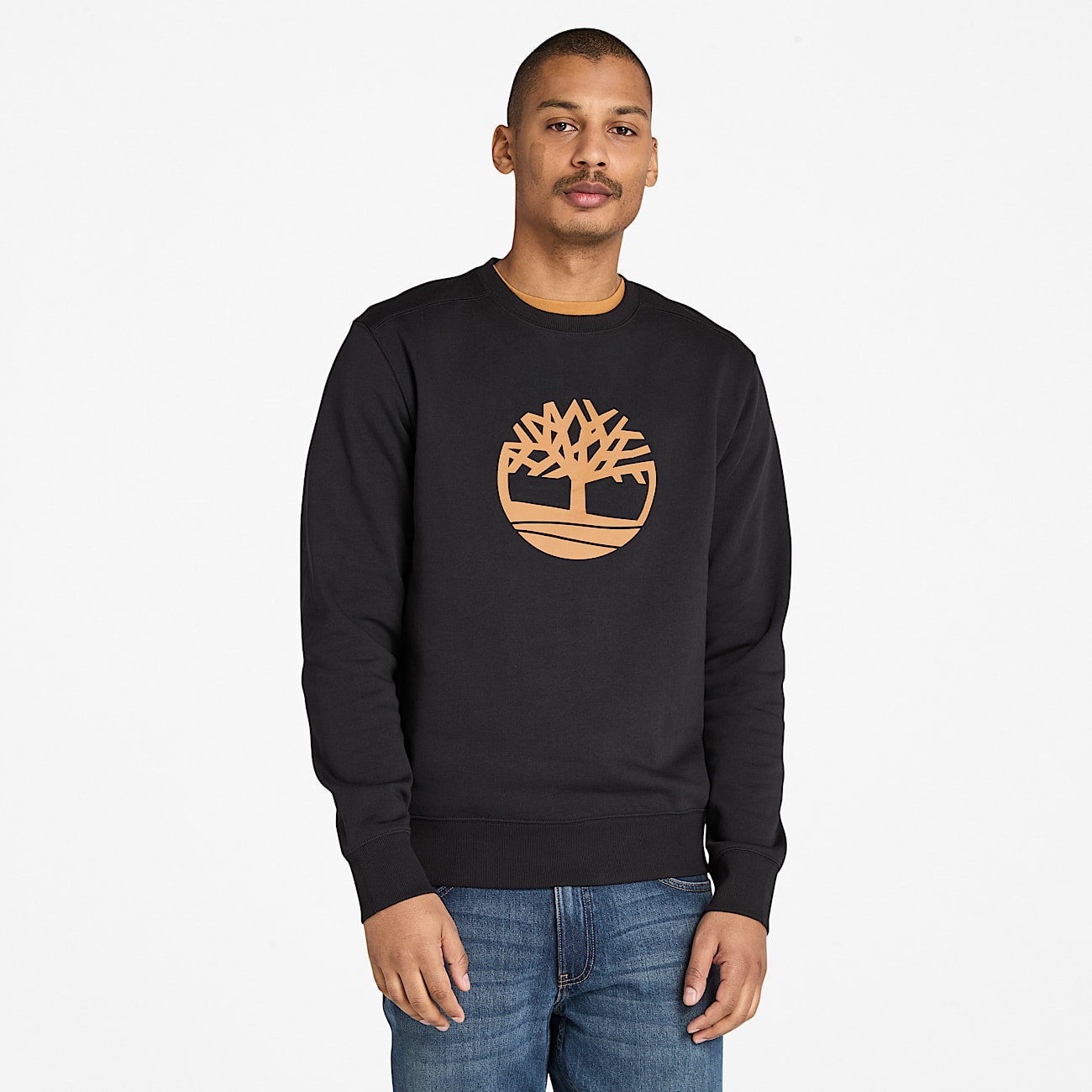 Sweat-shirt à col rond Kennebec River pour homme en Noir - 1