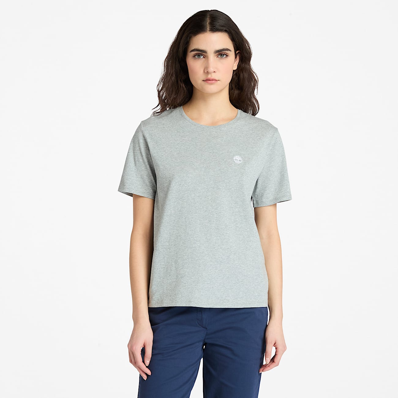 T-shirt a Maniche Corte Dunstan da Donna in grigio chiaro - 1