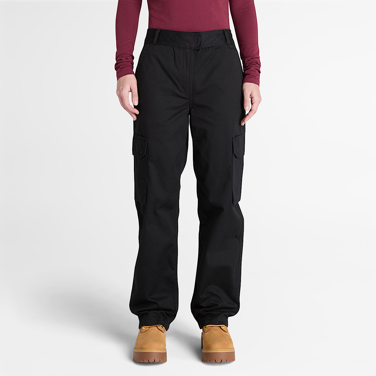 Utility-Cargohose für Damen in Schwarz - 1