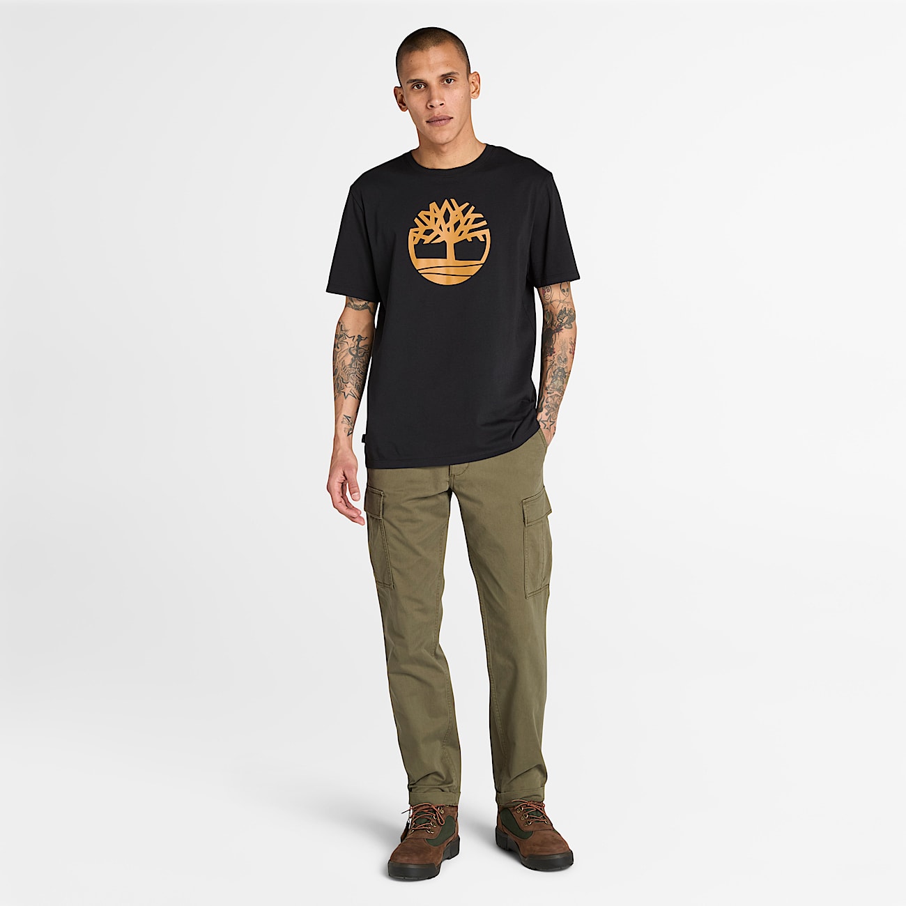 Kennebec River T-Shirt mit Baum-Logo für Herren in Schwarz - 2