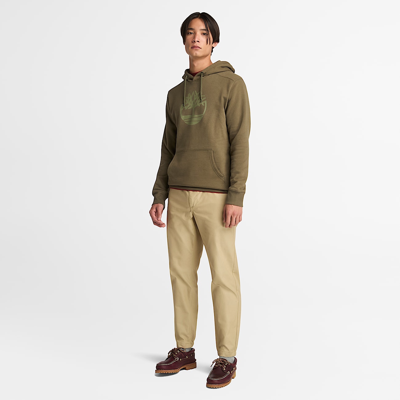 Camisola com Capuz Kennebec River Tree Logo para Homem em verde - 2