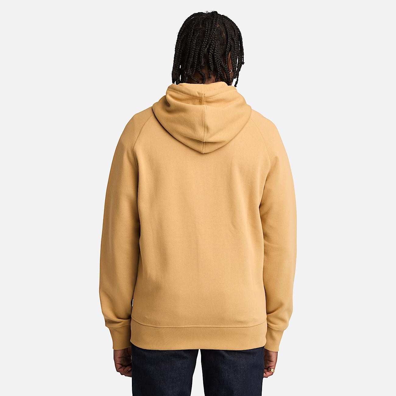 Exeter River hoodie met geborstelde binnenkant en rits voor heren in geel - 4