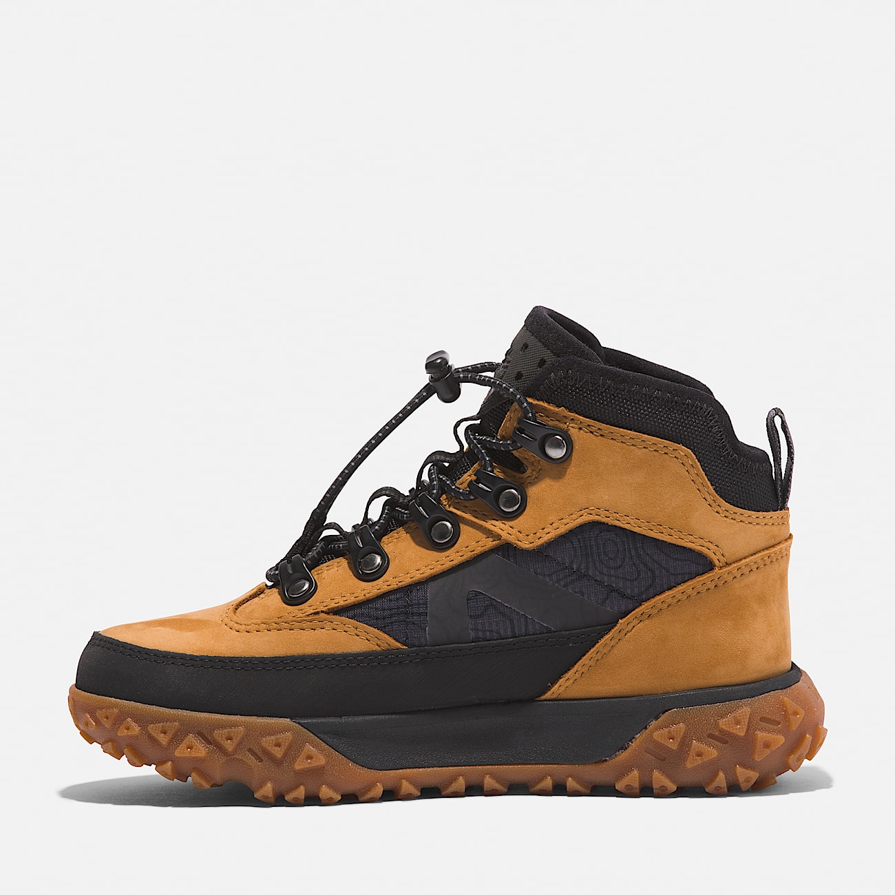GreenStride™ Motion 6 Mid Bungee Waterproof Trainer for Youth in Yellow - 6