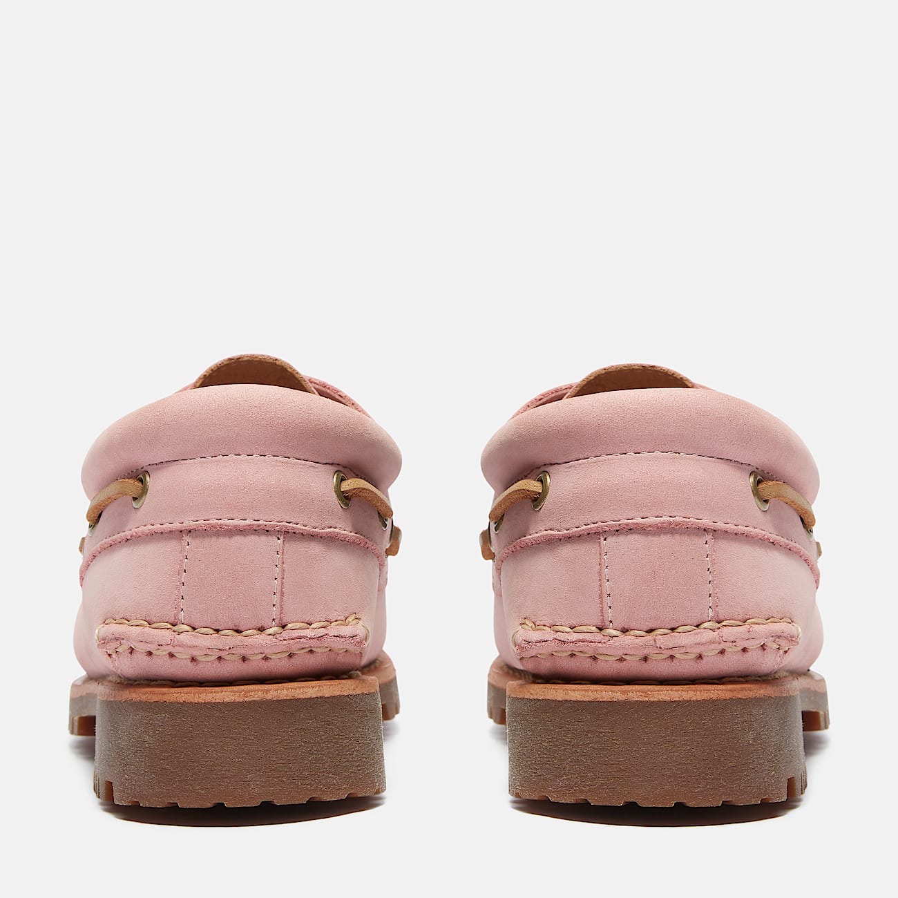 Timberland® Authentic 3-Eye Lug Handsewn Boat Shoe for Men in Pink - 6