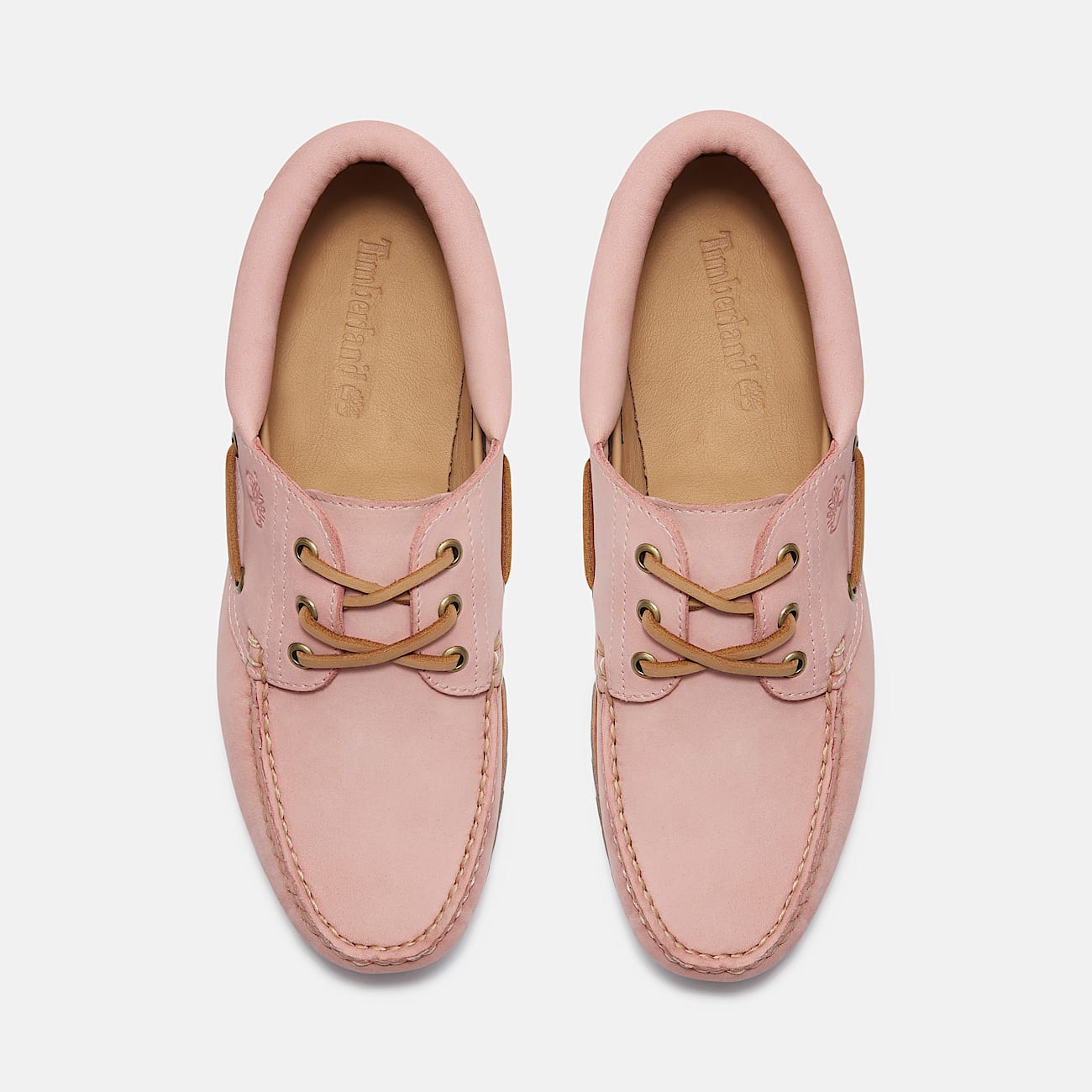 Timberland® Authentic 3-Eye Lug Handsewn Boat Shoe for Men in Pink - 3