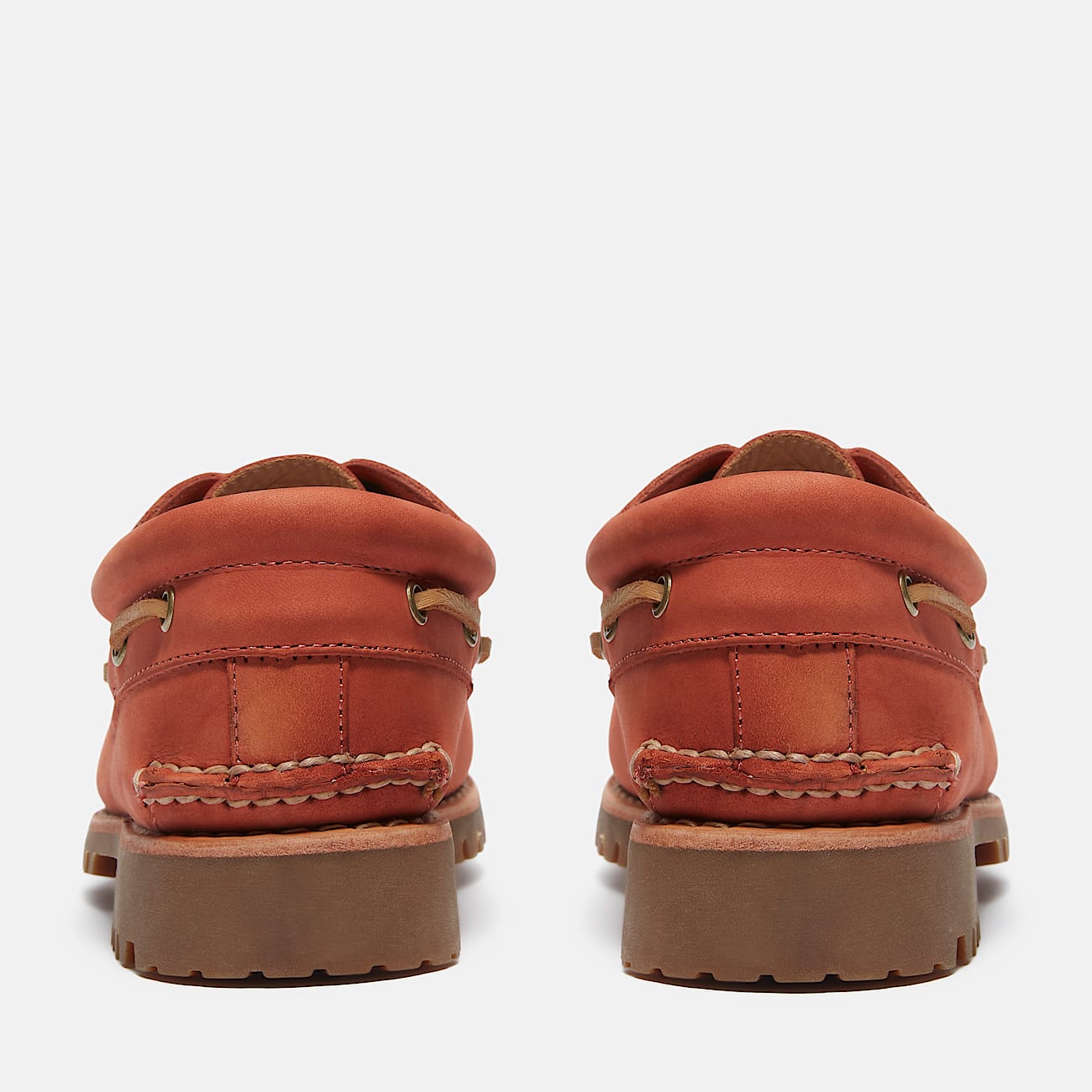 Chaussure bateau authentique cousue main à 3 œillets Timberland® en Rouge - 6