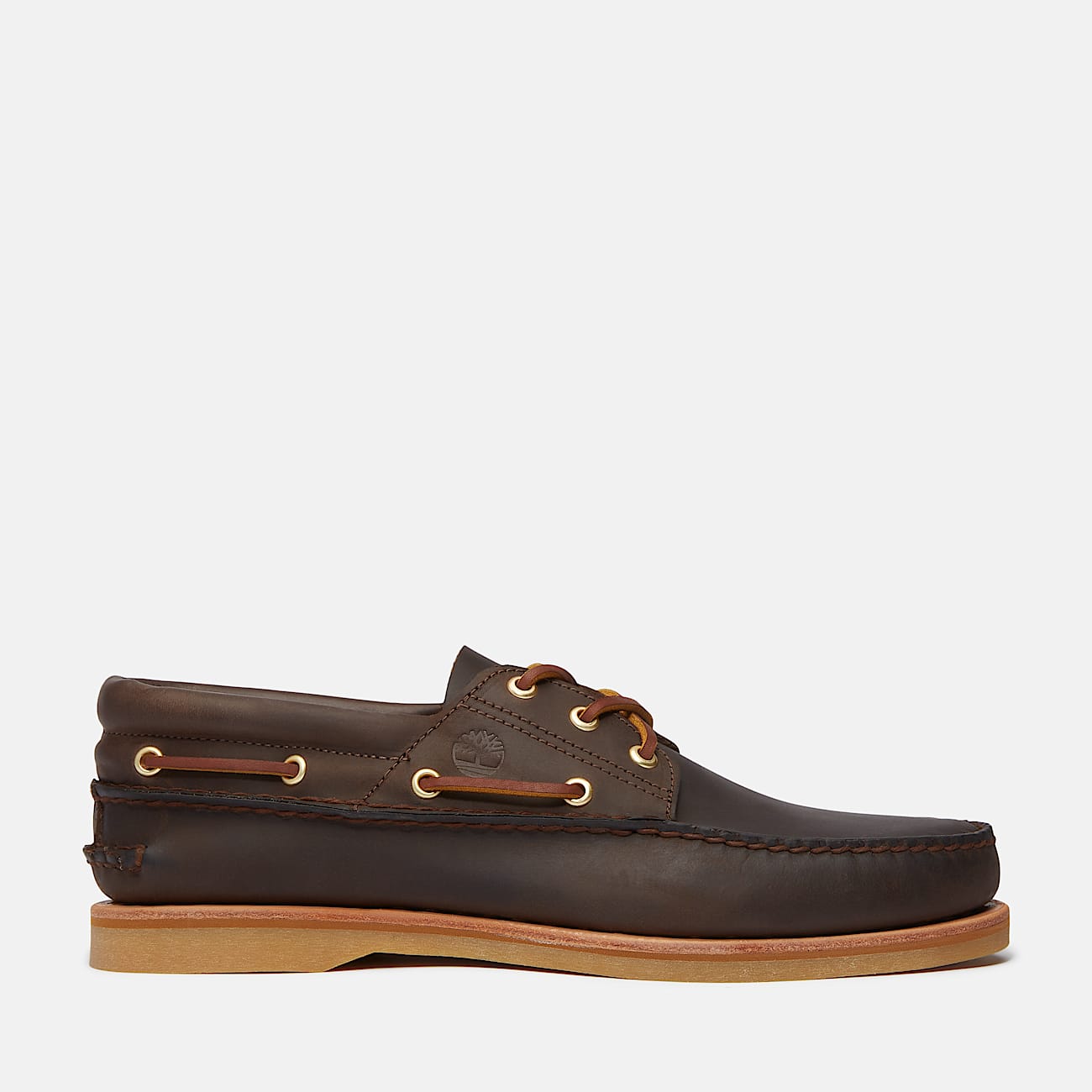 Crafted Boat Shoe for Men in Dark Brown - 1