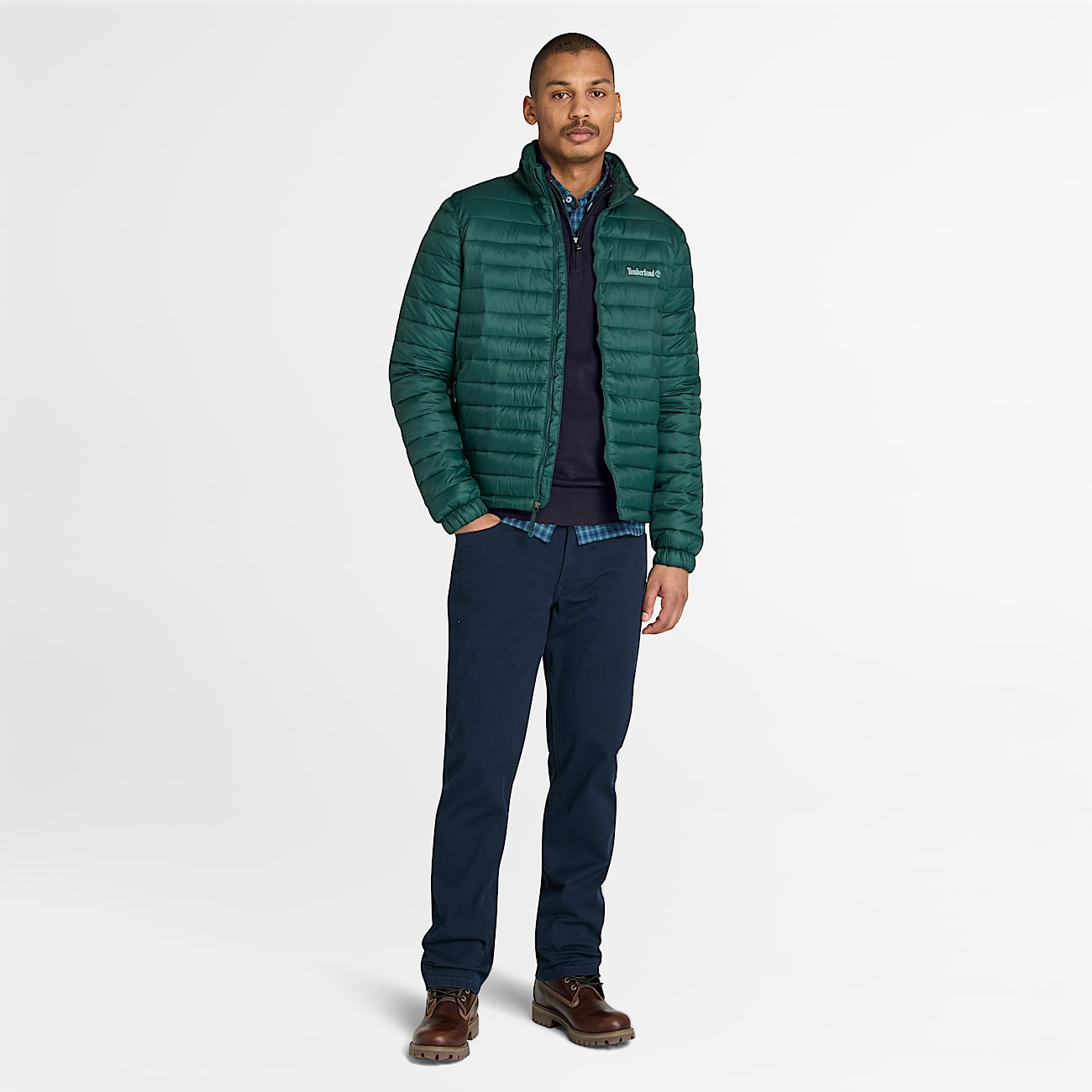 Pull à col zippé Williams River pour homme en Bleu Foncé - 2