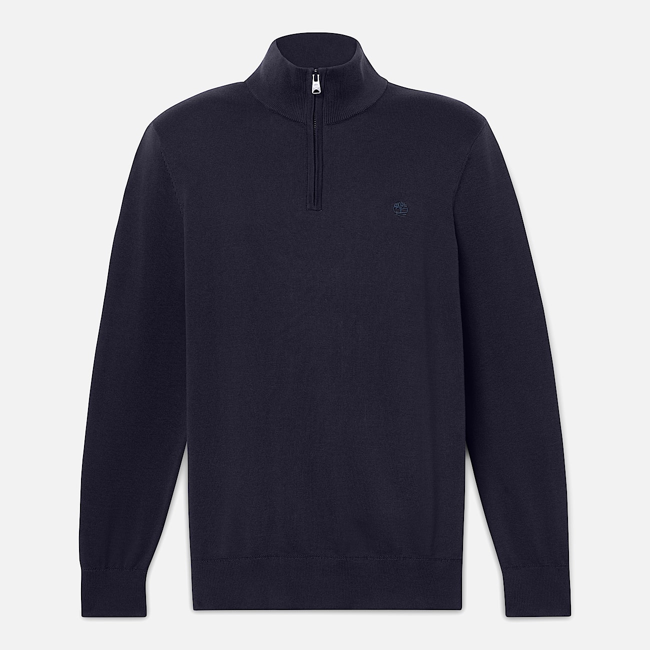 Pull à col zippé Williams River pour homme en Bleu Foncé - 5