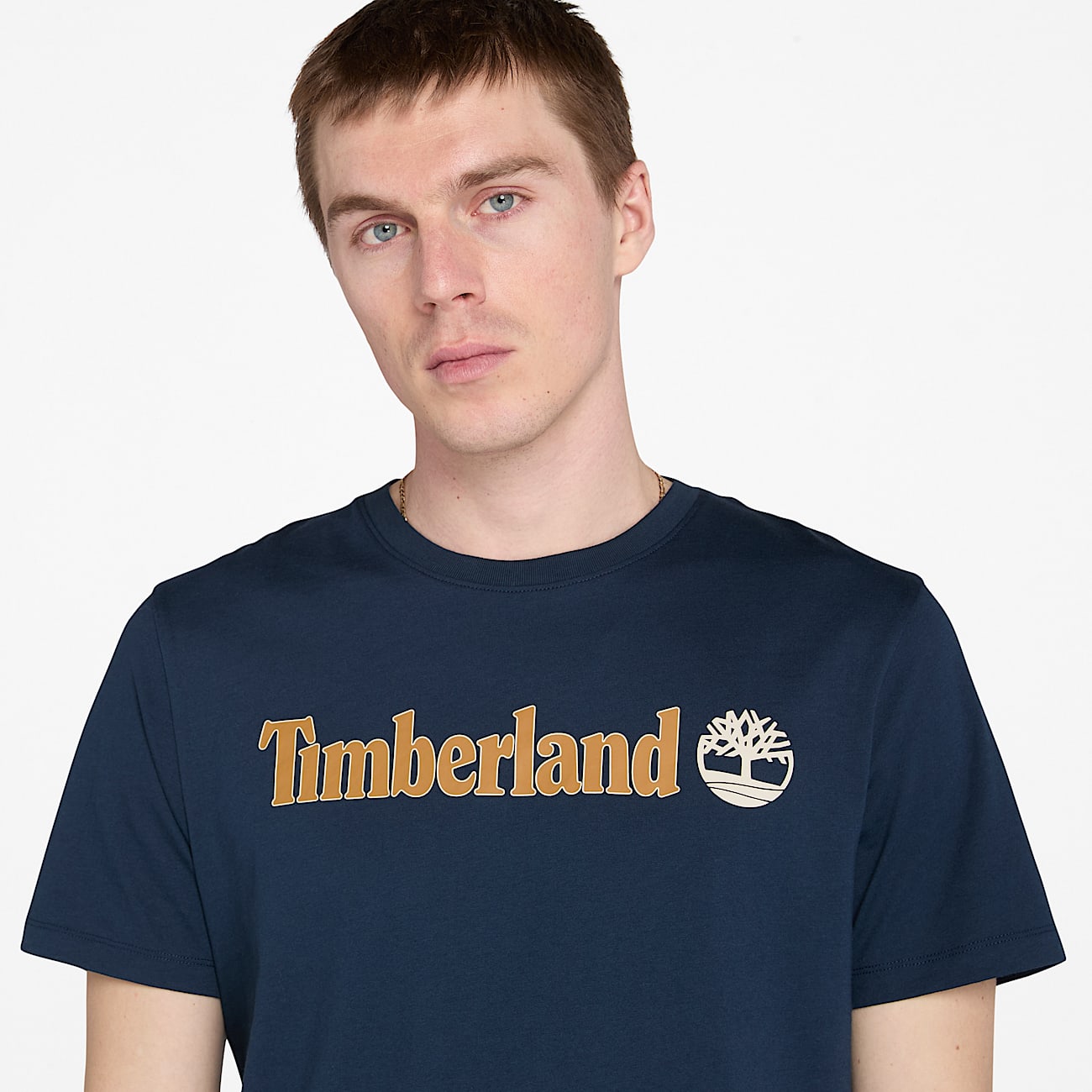 T-shirt a Maniche Corte con Logo Lineare Kennebec River da Uomo in blu scuro - 3