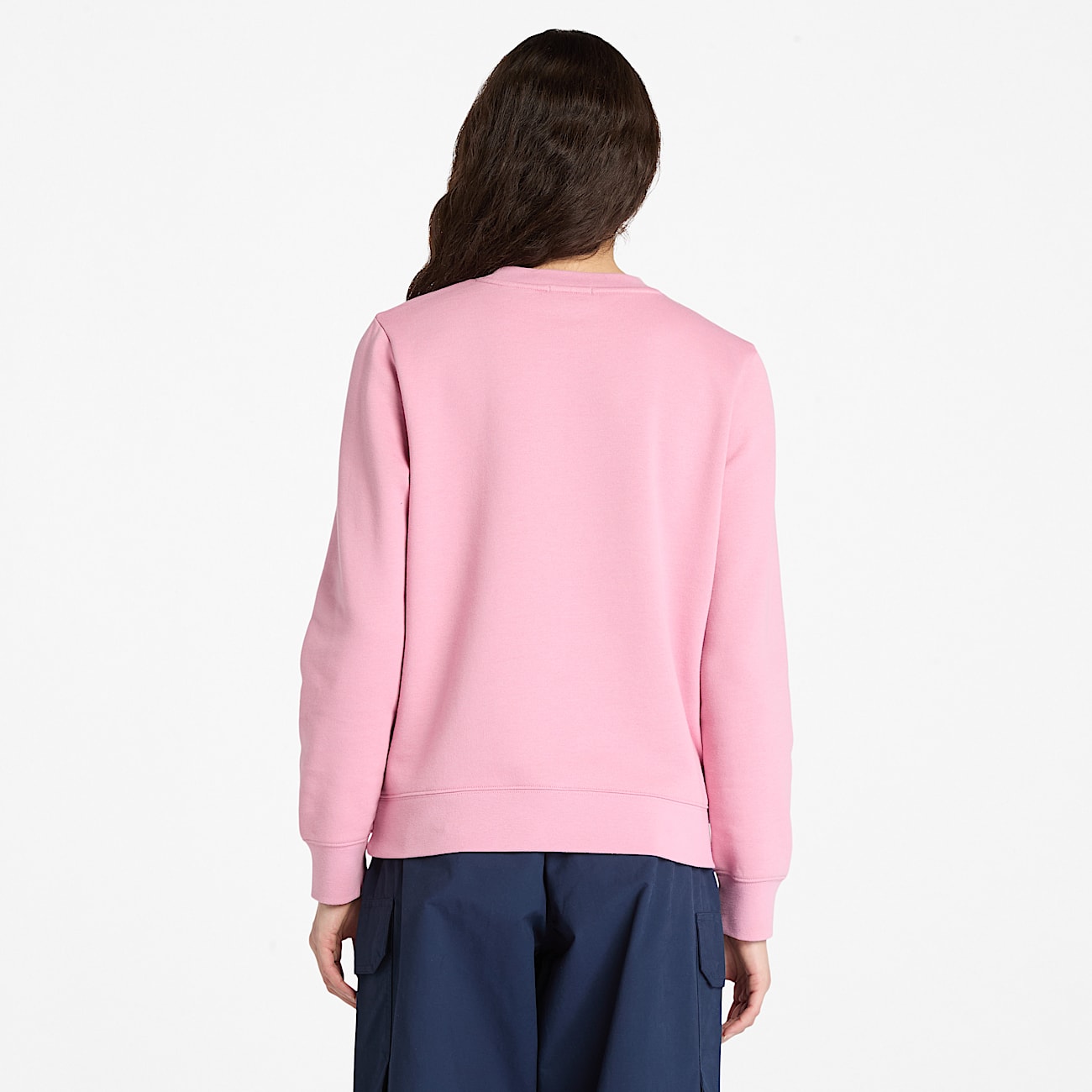 Exeter River Brushedback Crewneck Sweatshirt for Women in Pink - 4