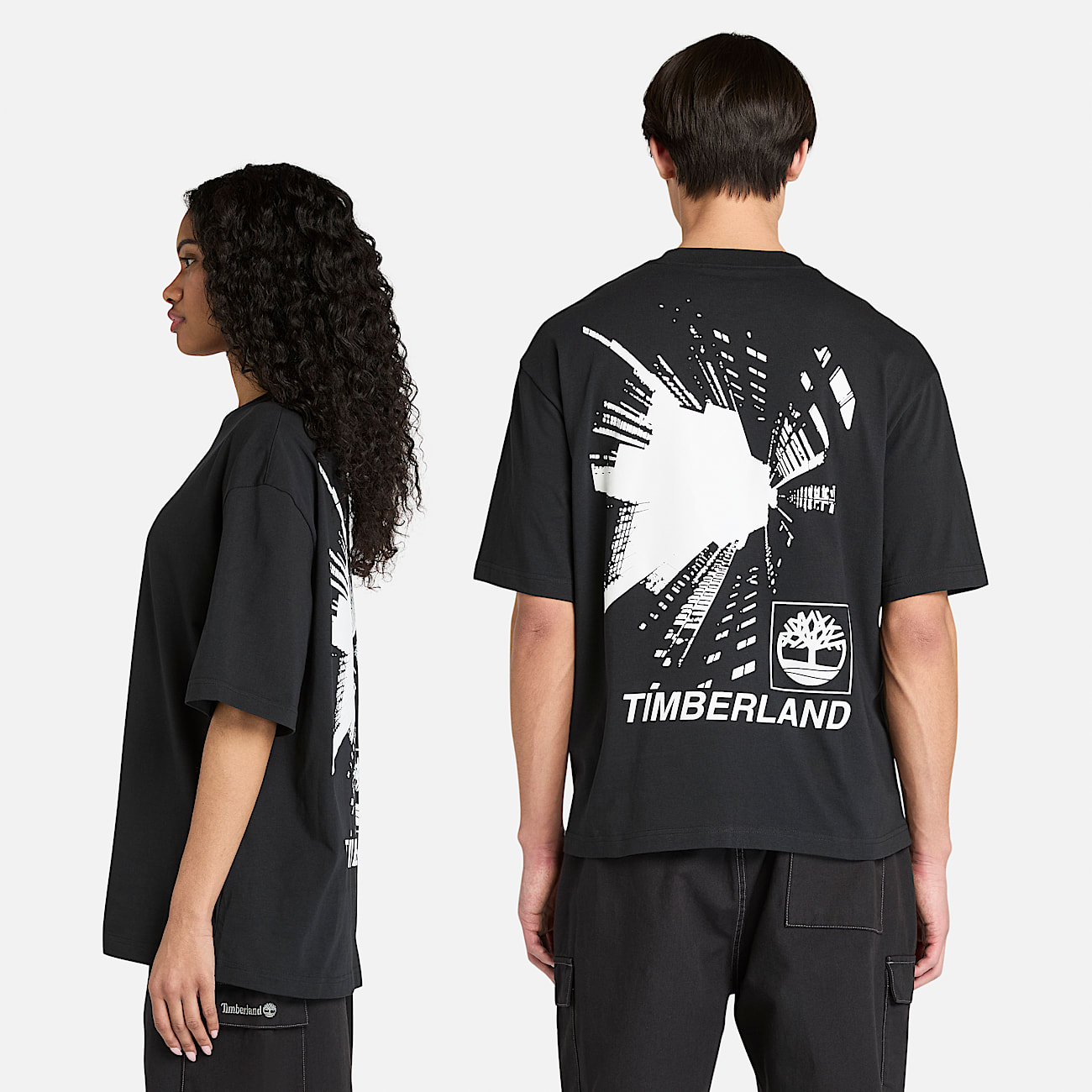 Building Blocks Grafisch T-shirt met korte mouwen in zwart - 3