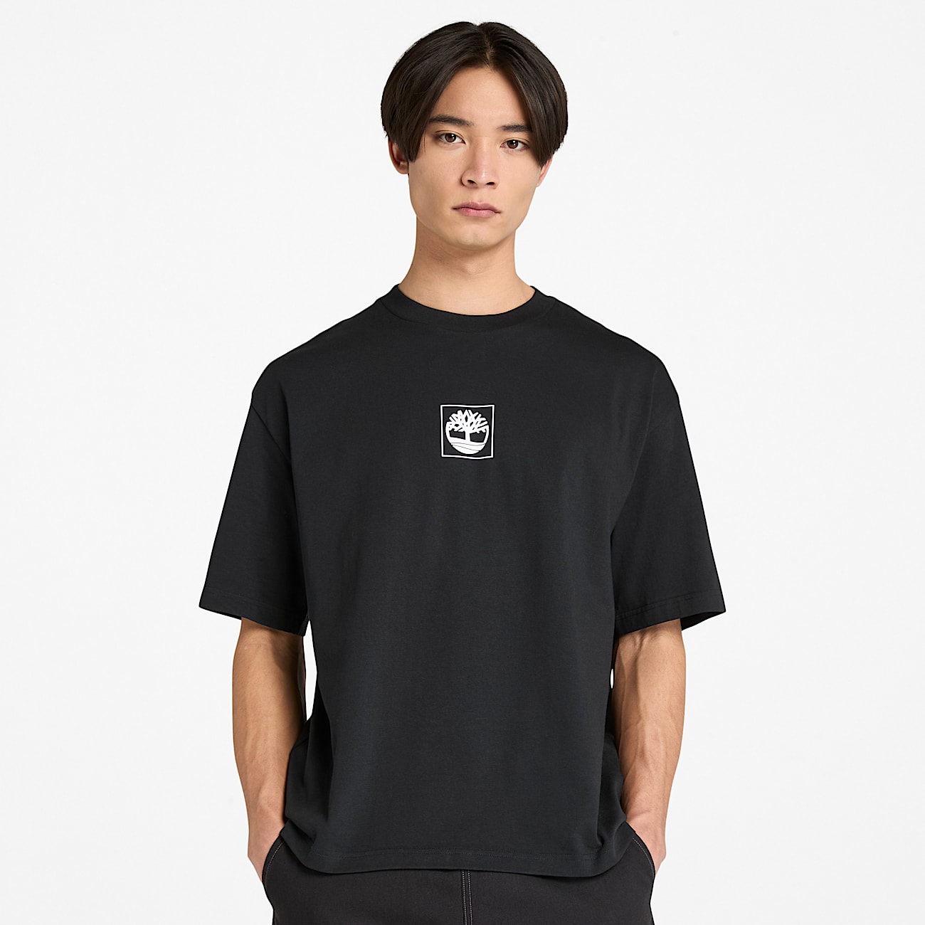 Building Blocks Grafisch T-shirt met korte mouwen in zwart - 2