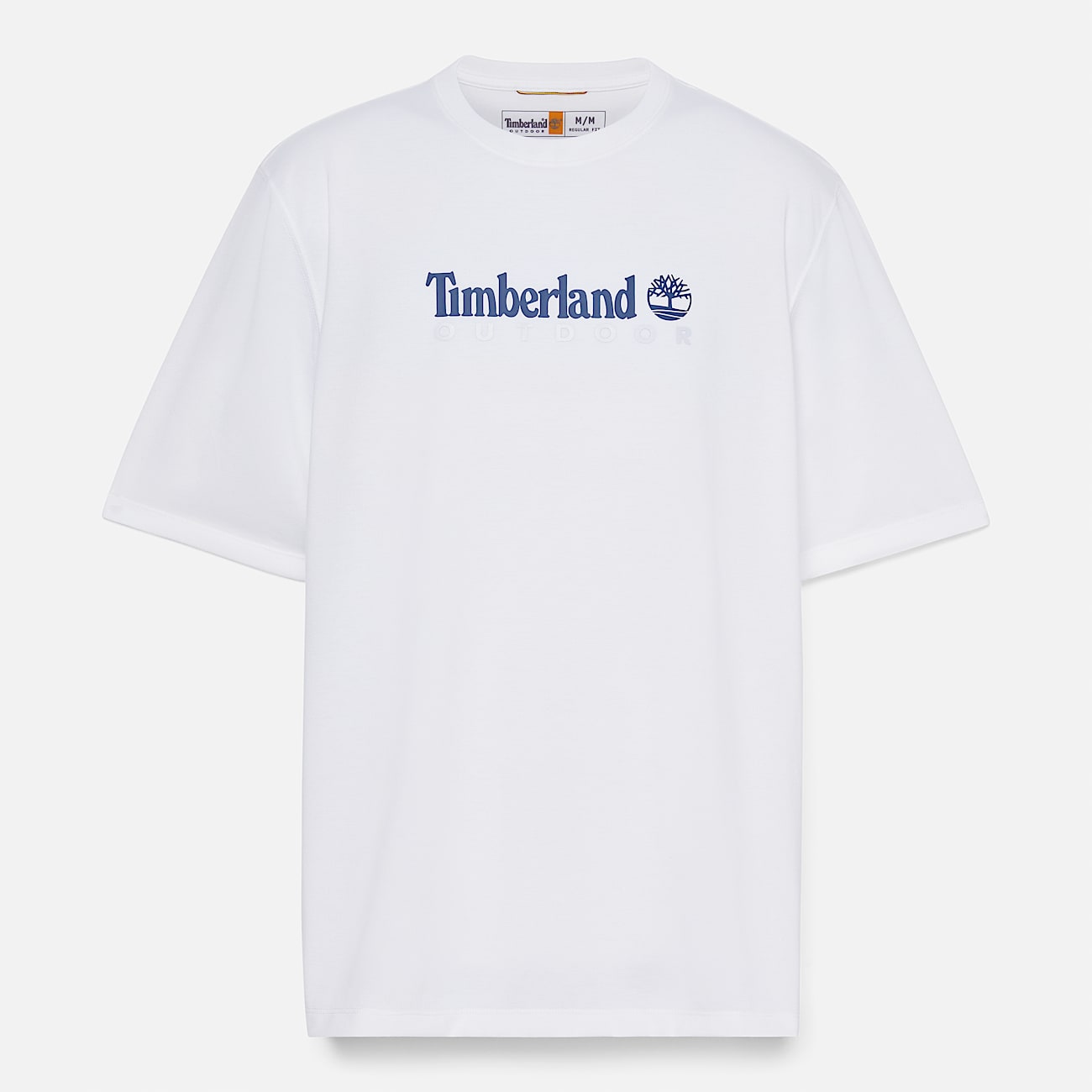 T-shirt met korte mouwen, logo en UV-bescherming voor uniseks in wit - 1