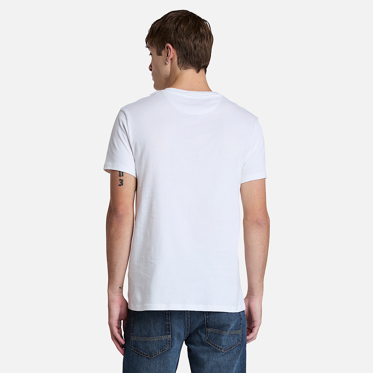 T-shirt a Maniche Corte Dunstan River da Uomo in bianco - 4