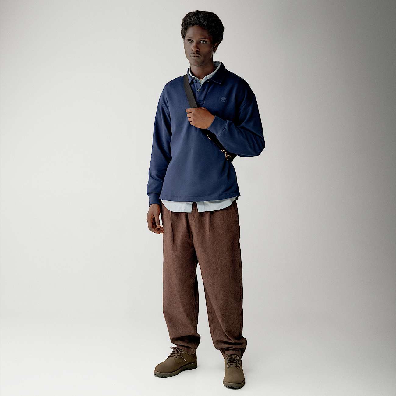 Polo-Sweatshirt für Herren in Dunkelblau - 3
