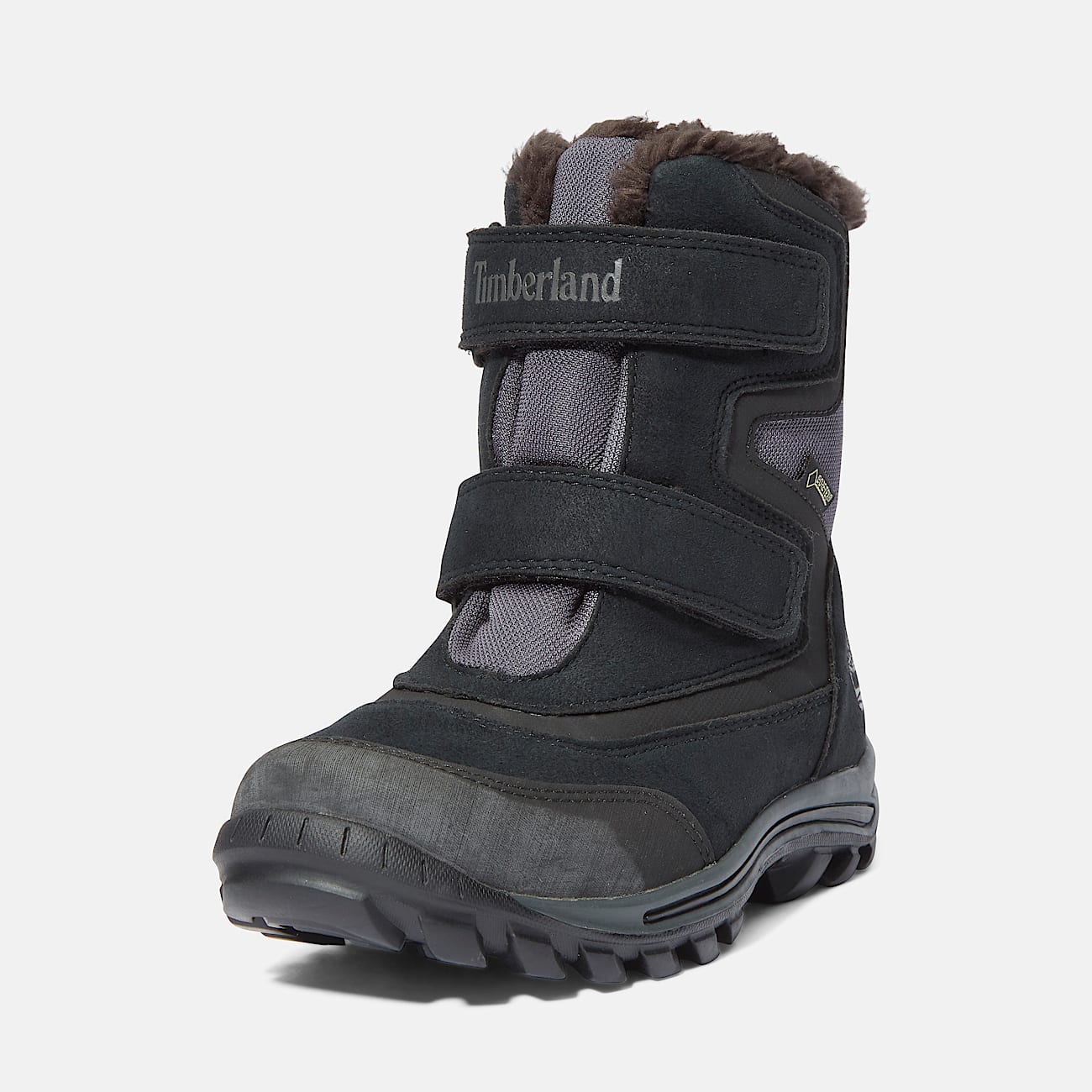 Bottine de neige mi-haute à scratch Chillberg Gore-Tex® pour enfant en noir - 9