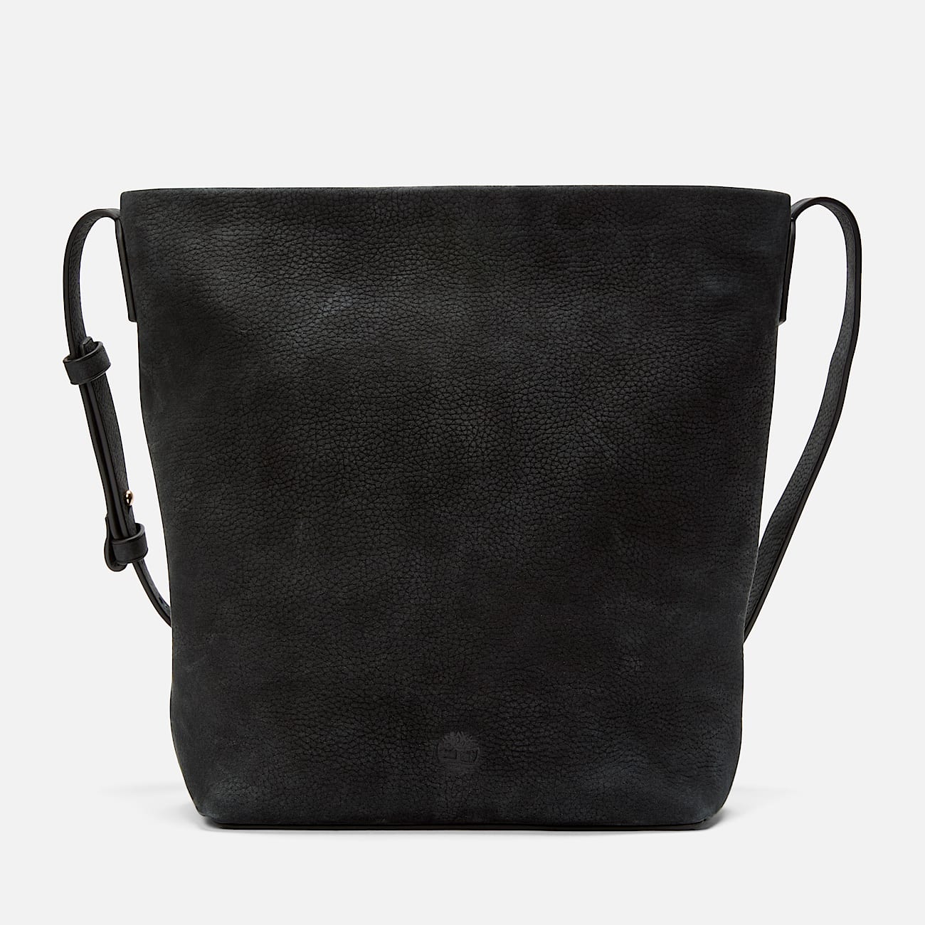 Schultertasche aus weichem Leder in Schwarz - 1