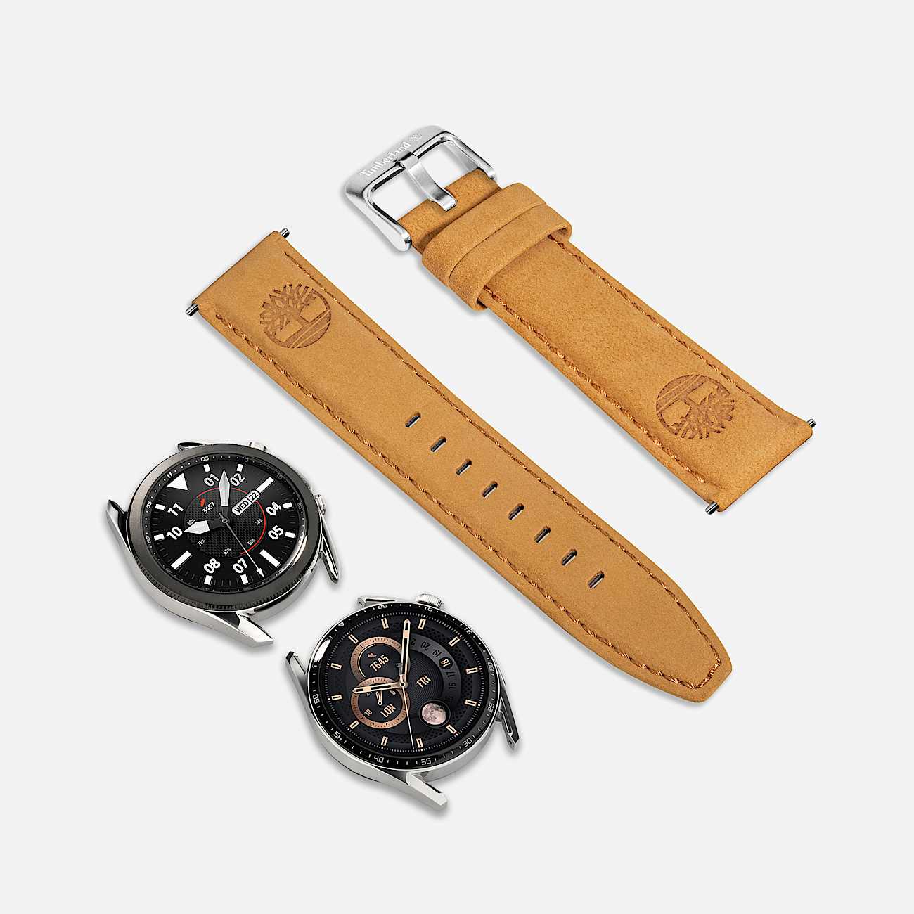 Beigefarbenes Lacandon Lederarmband für Herren in Gelb - 1