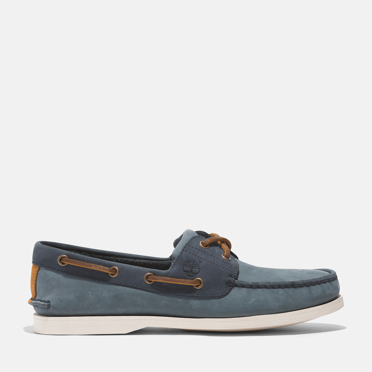 Classic Leather Boat Shoe for Men in Medium Blue