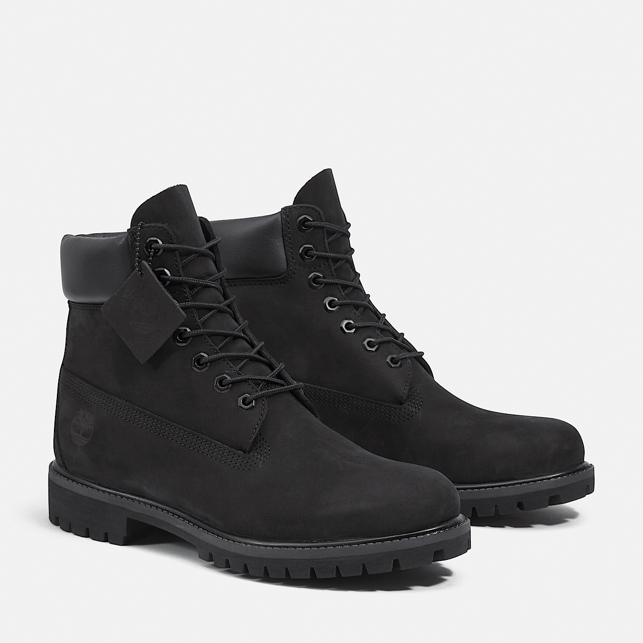 Jet black timberland boots on sale