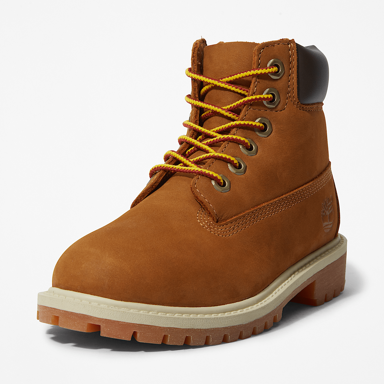 Timberland Premium 6 Inch Lace up Boot for Youth in Brown