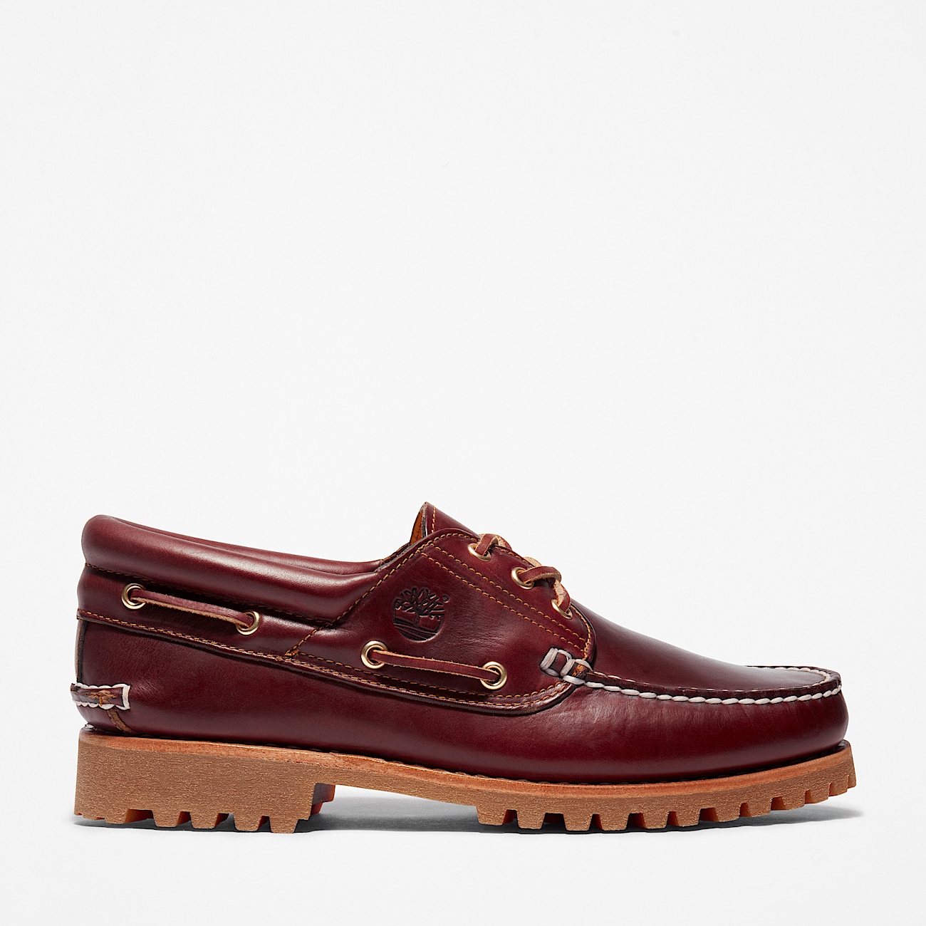 Timberland moccasins burgundy top
