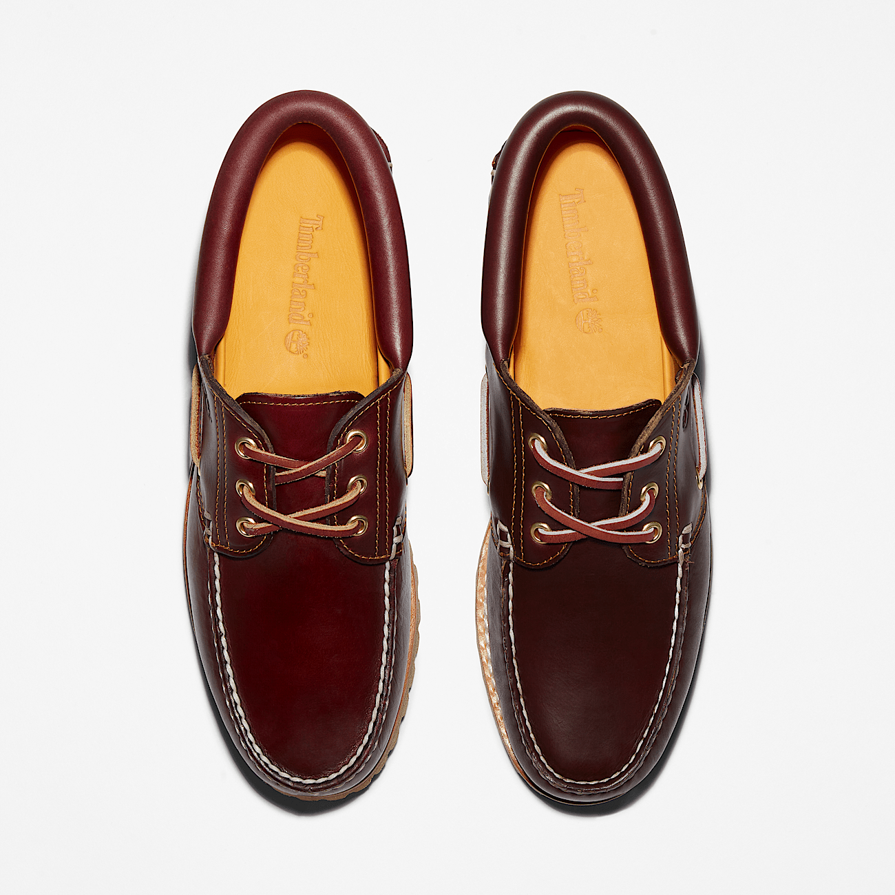 Timberland moccasins burgundy top