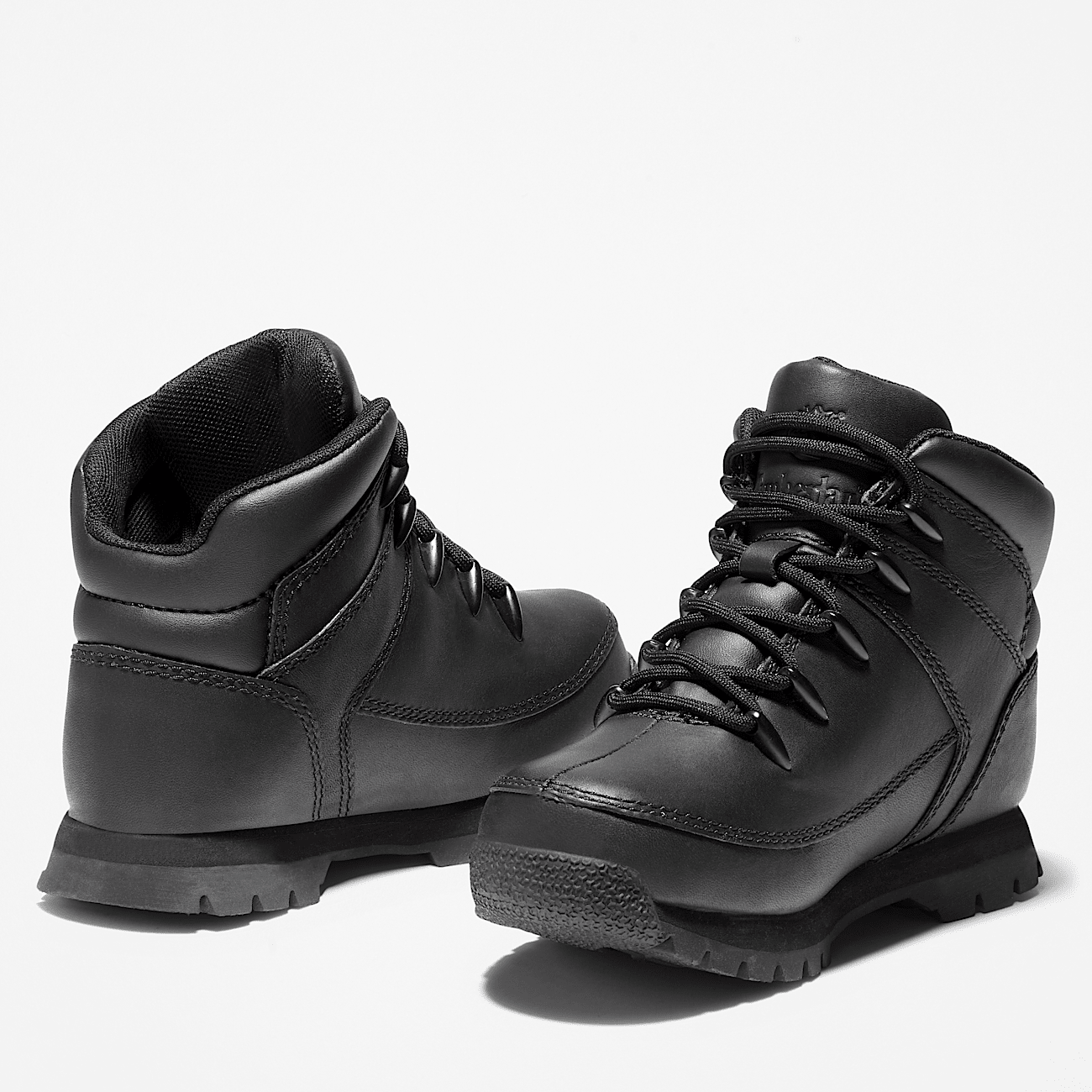 Halbhoher Euro Sprint Boot zum Schnuren fur Junior in Schwarz