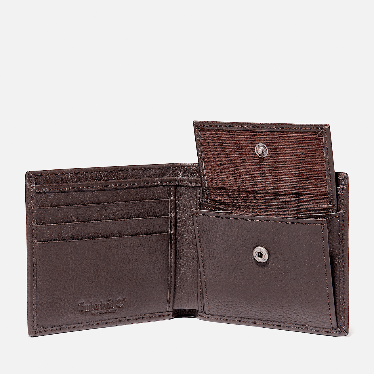 Kennebunk Bifold Wallet With Coin Pocket for Men in Brown