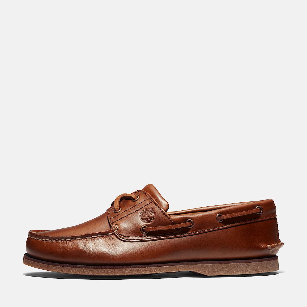 Classic Leather Boat Shoe for Men in Brown