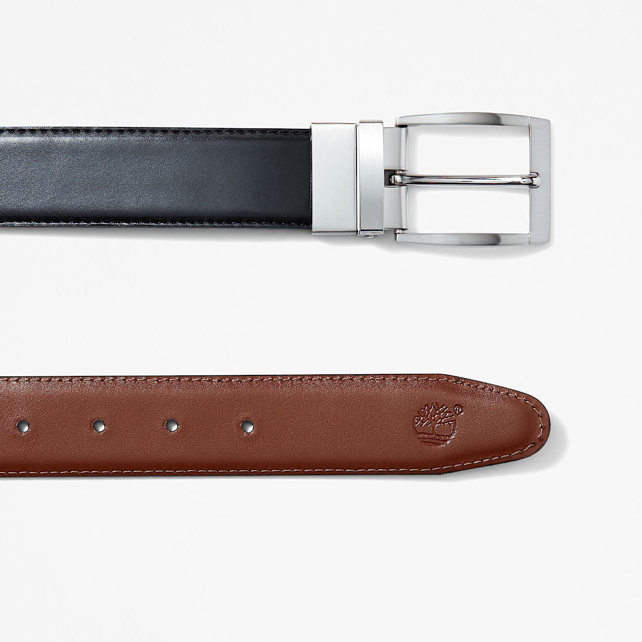 Bay Ridge 35mm Classic Reversible Leather Belt for Men in Brown
