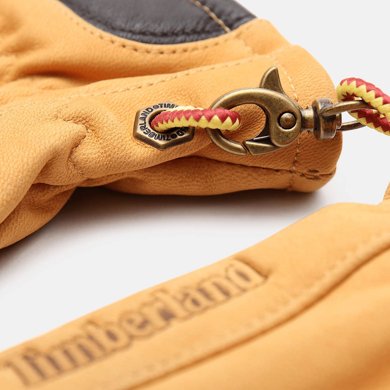 Winter Hill Leather Touchscreen Gloves for Men in Yellow