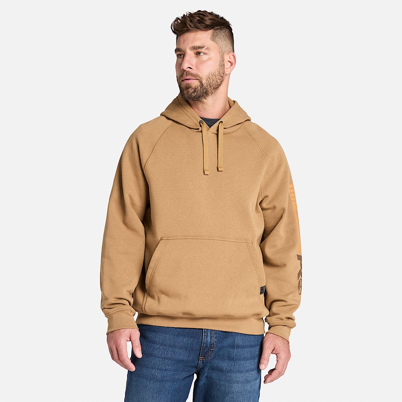 Felpa con Cappuccio Timberland PRO Hood Honcho Sport da Uomo in marrone chiaro