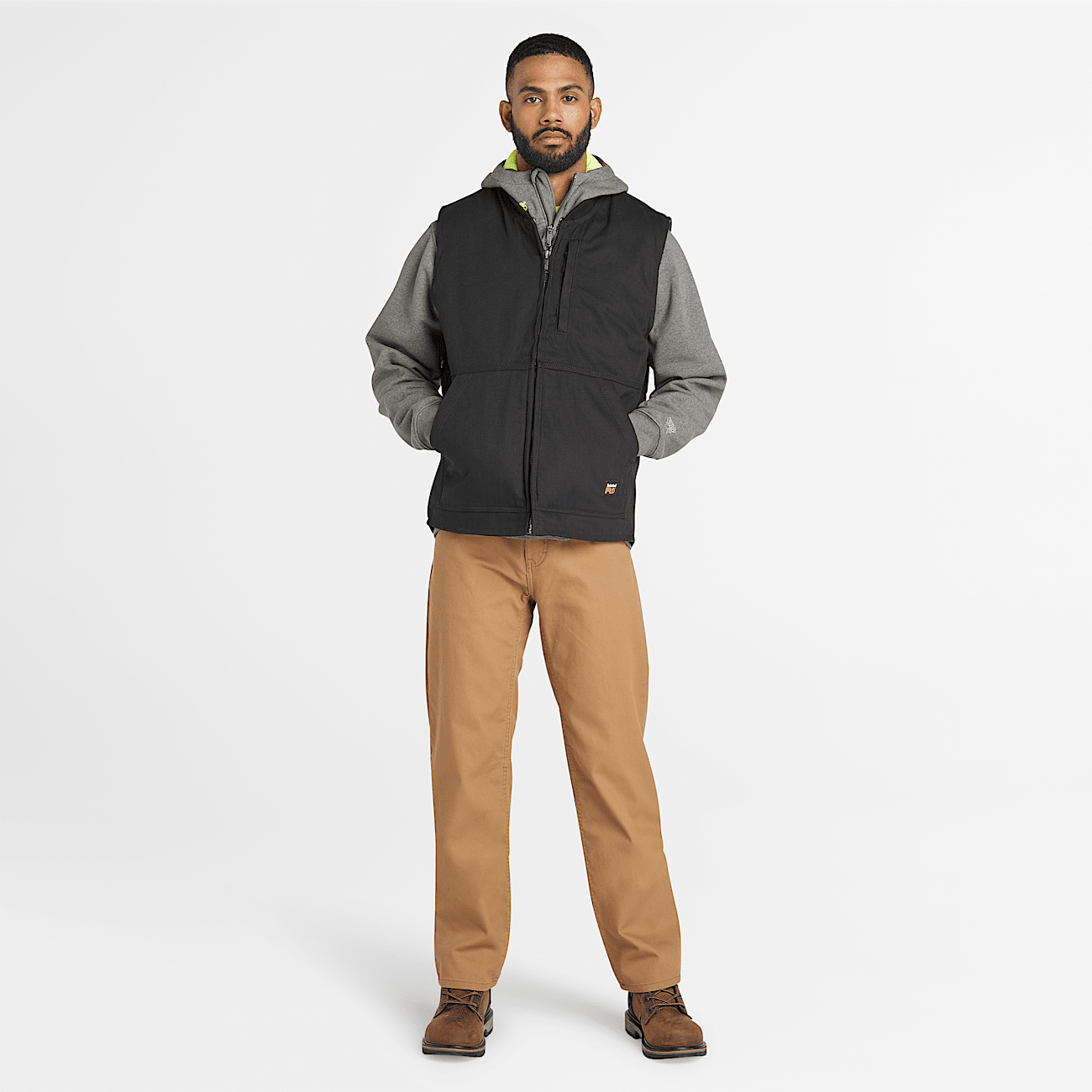Timberland body warmer mens discount