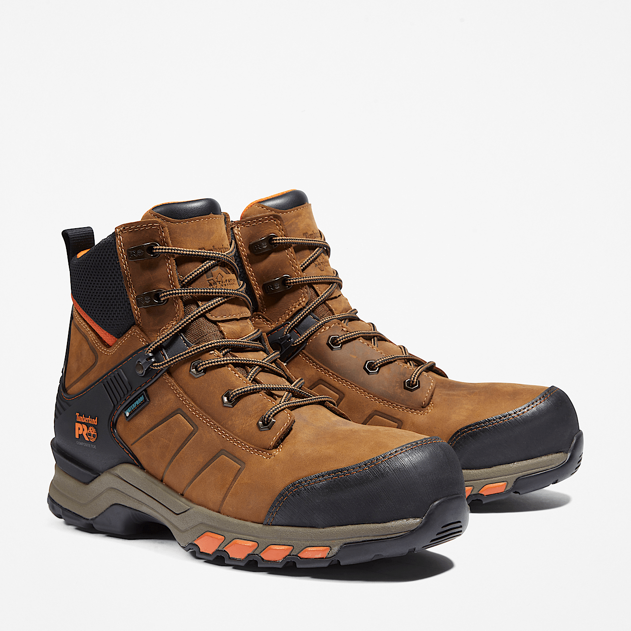 Timberland PRO Hypercharge 6 Waterproof Composite Toe Work Boot for Men in Brown