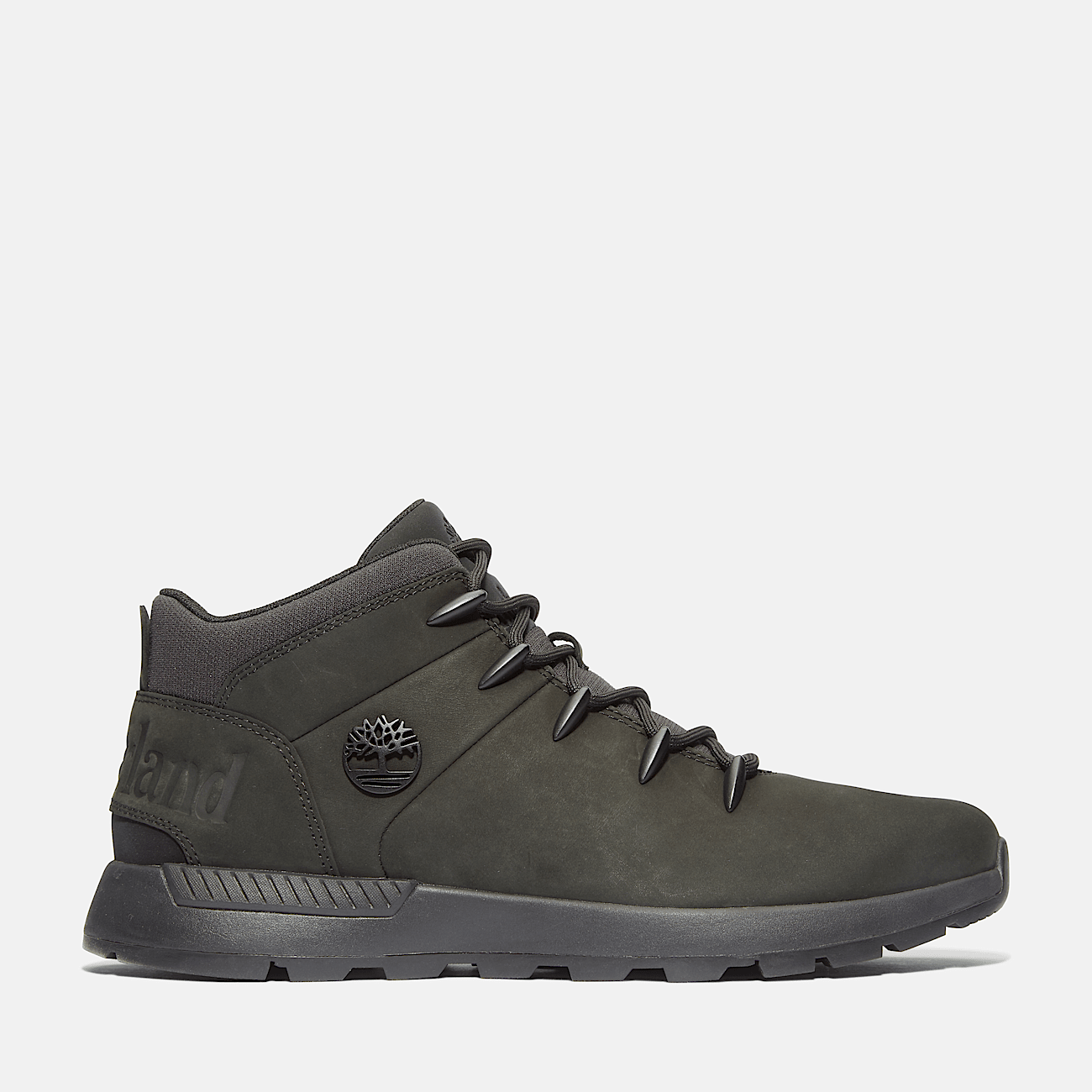 Sprint Trekker Halfhoge Vetersneaker voor heren in zwart