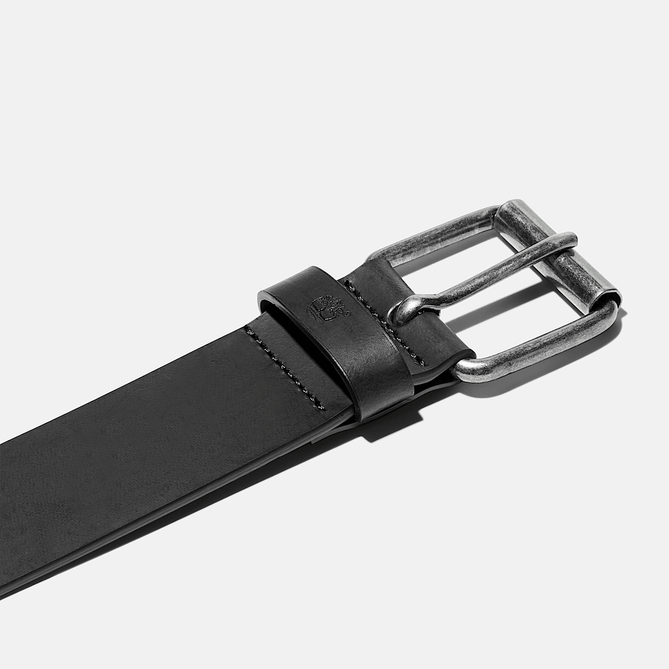 Ceinture en cuir recycle de 40 mm pour homme en noir