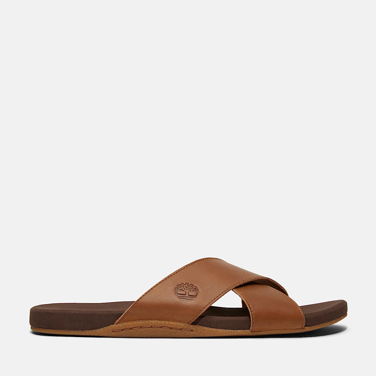 Sandales a brides croisees Seaton Bay pour homme en marron
