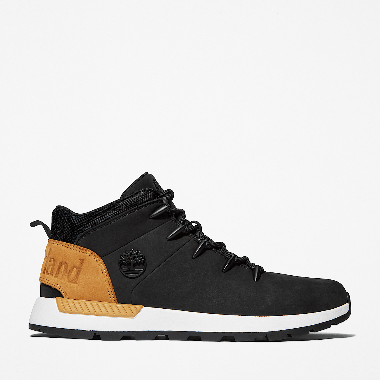 Sneaker Stringata Sprint Trekker Mid da Uomo in colore nero e giallo