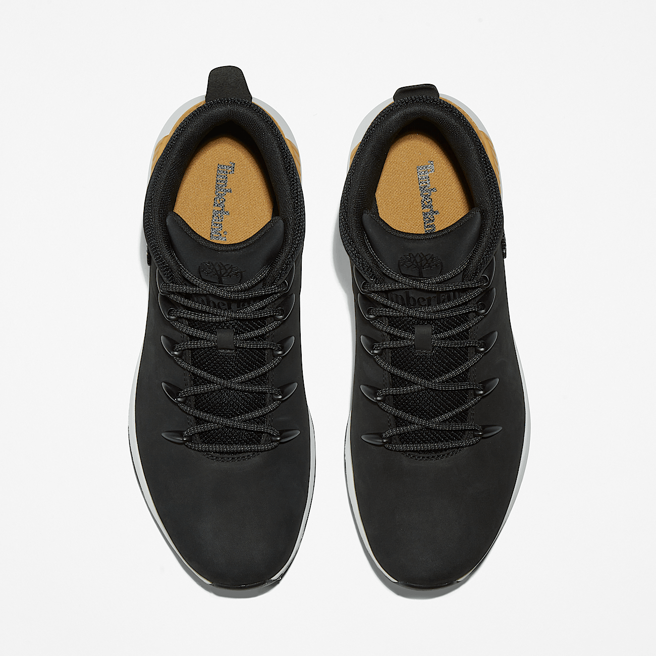 Basket mi haute a lacets Sprint Trekker pour homme en noir et jaune