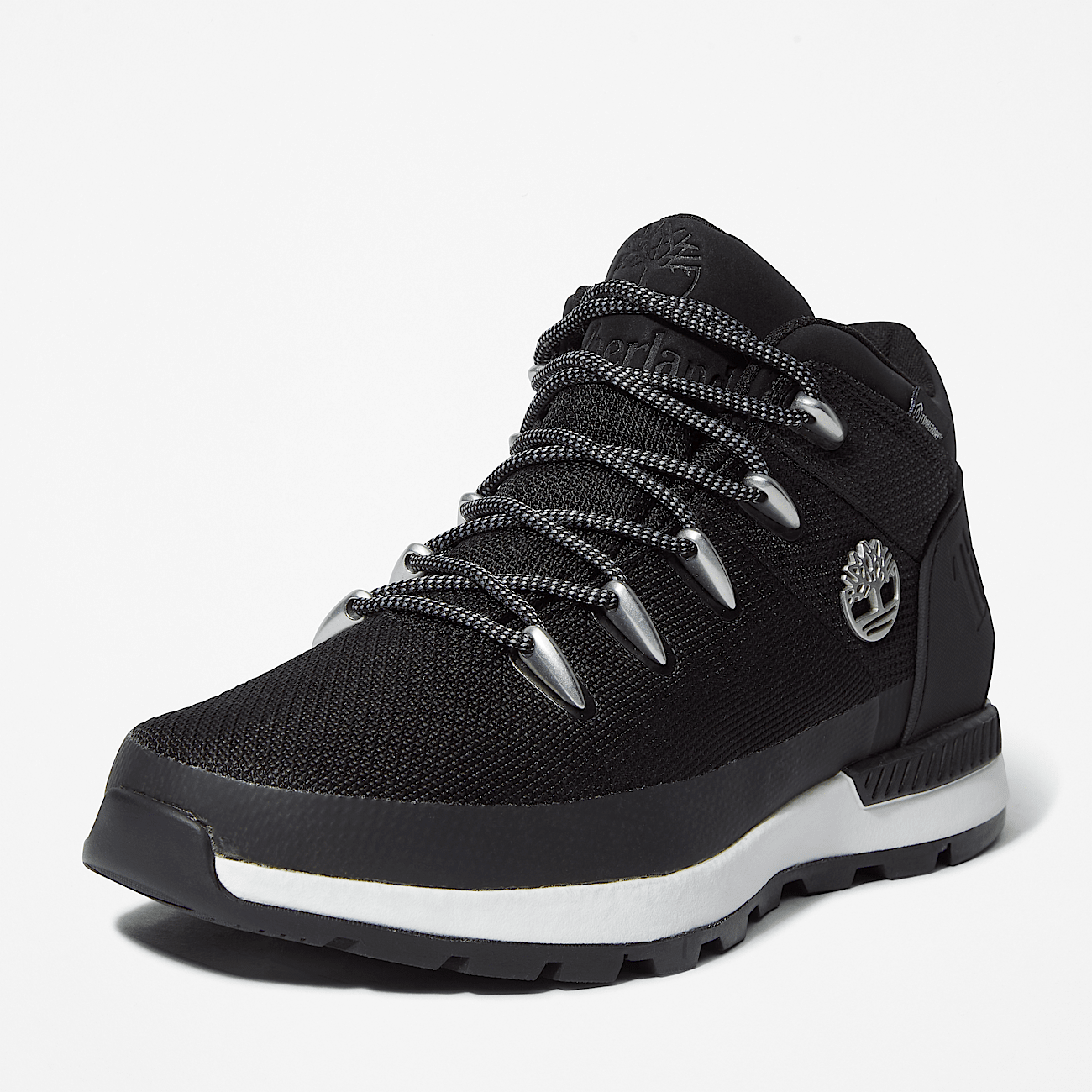 Sprint Trekker Mid Lace Up Waterproof Trainer for Men in Black