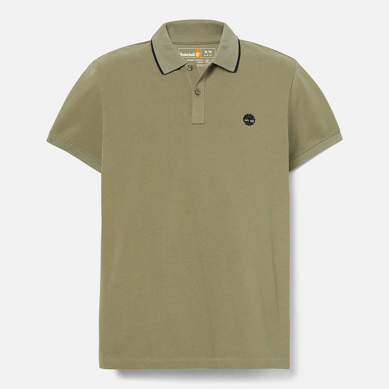 Polo a col imprime Millers River pour homme en vert