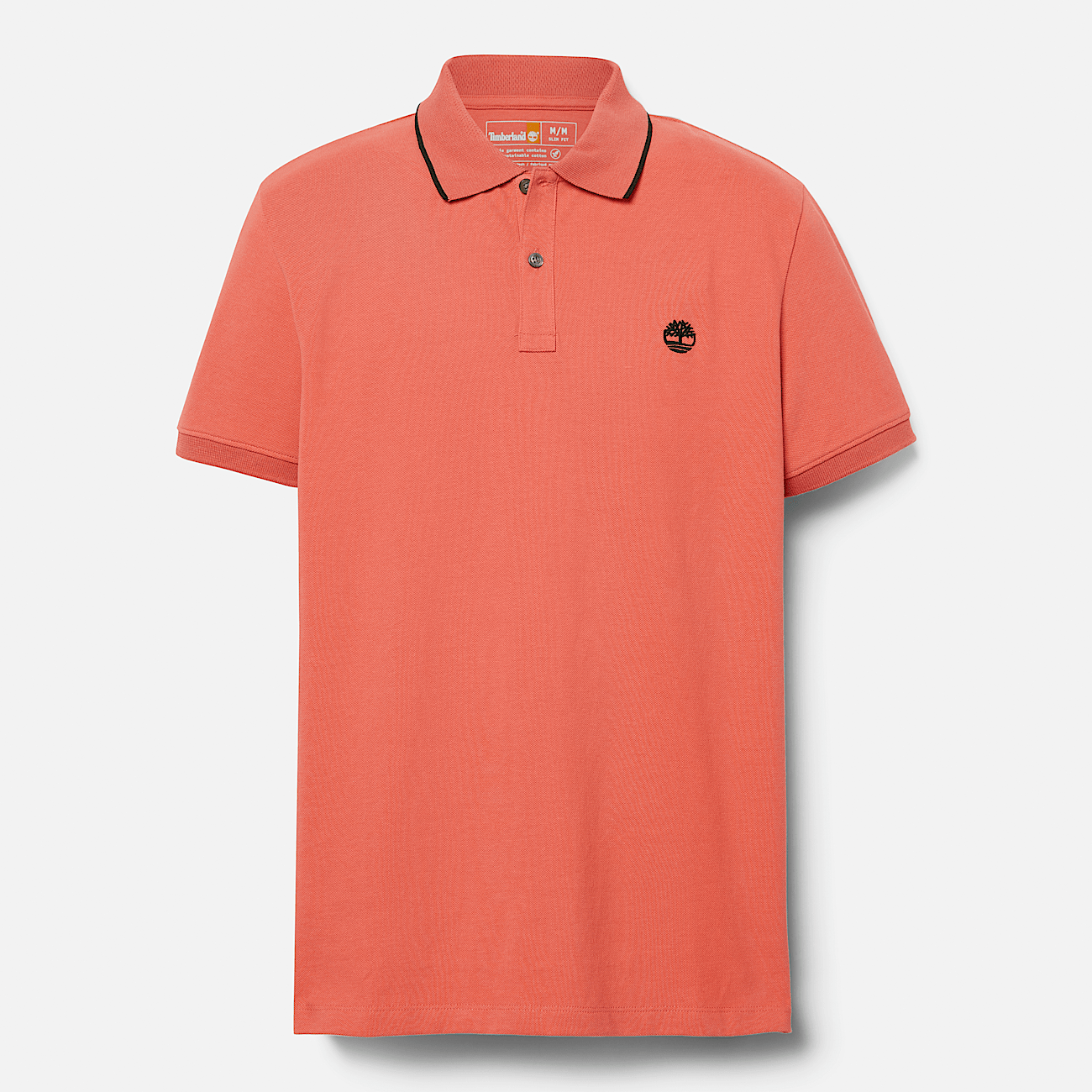 Polo à col imprimé Millers River pour homme en orange